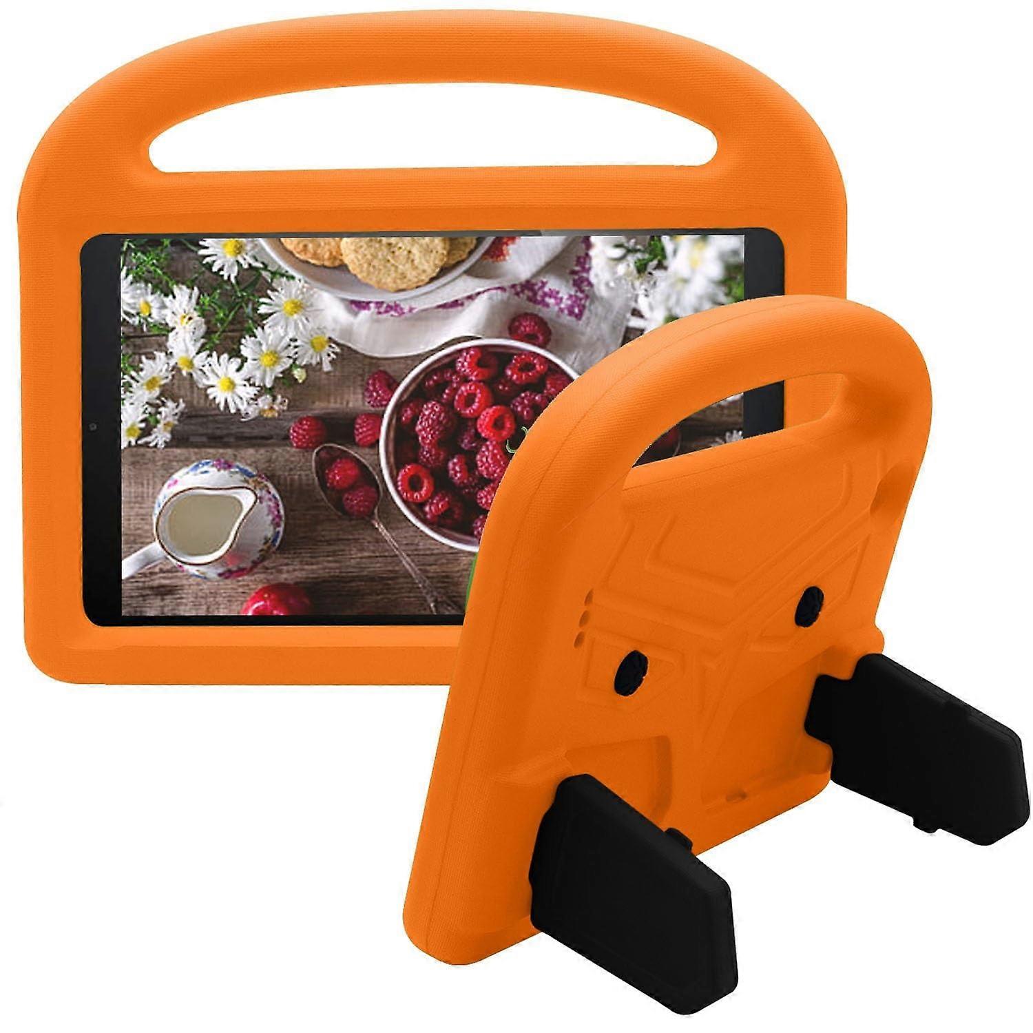 Case for Kindle Fire 7 Kids Tablet Shockproof EVA Protective Handle Stand Cover Orange