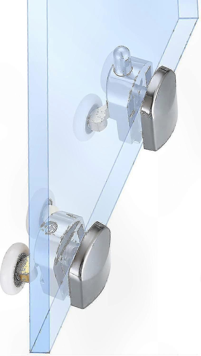 2-Pack Sliding Shower Door Rollers, 23mm Replacement Rollers for Top and Bottom Tracks
