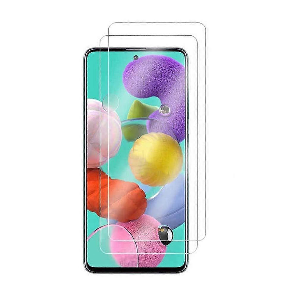 Screen Protector for Galaxy A71 2 Pack, Case Friendly 9H Tempered Glass, AntiFingerprint, Bubble
