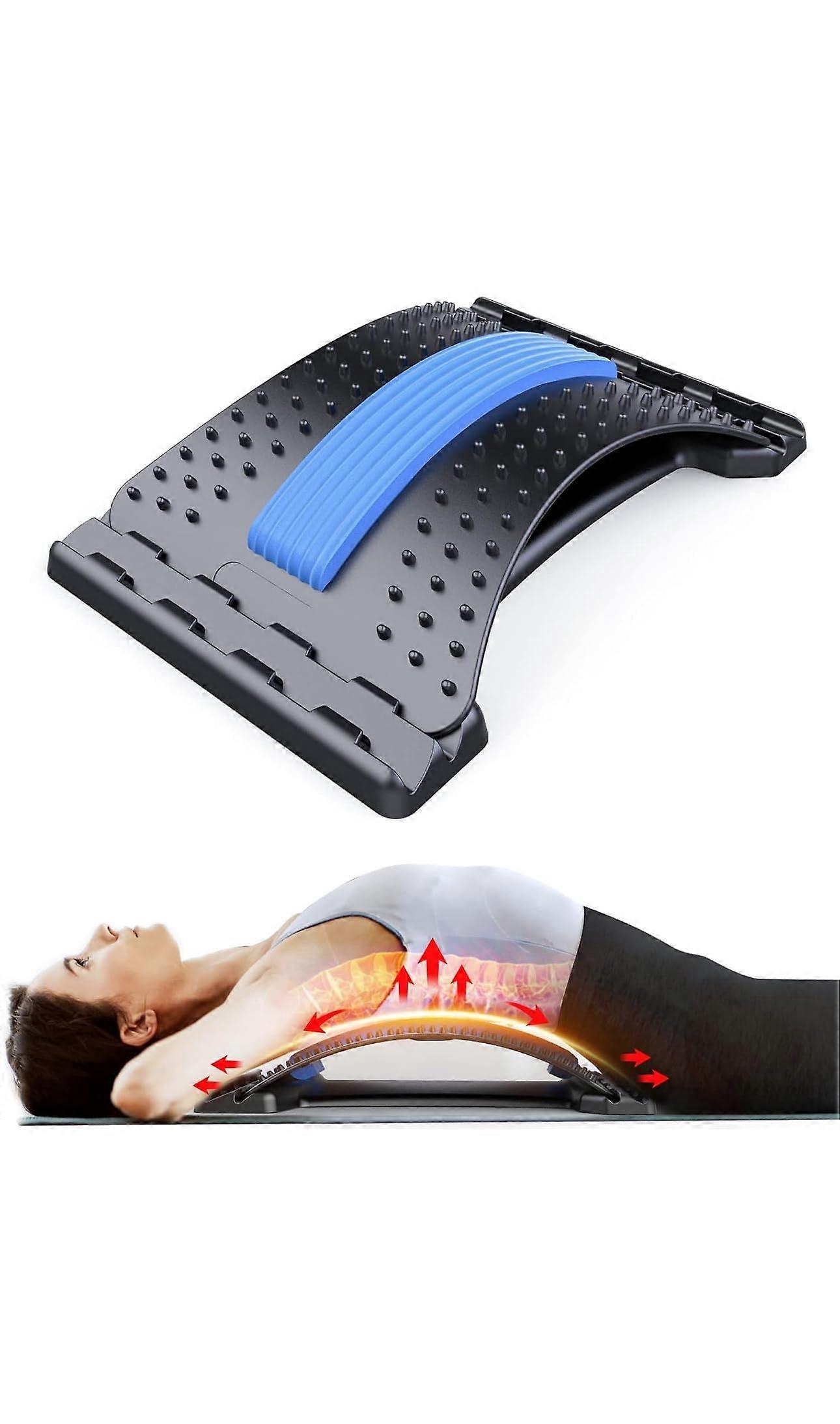 Adjustable Back Stretcher with 3Level Height for Pain Relief and Posture Correction