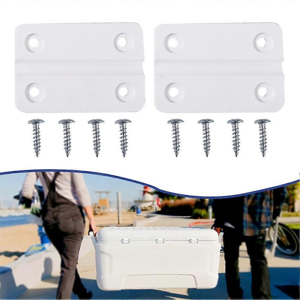 Cooler Replacement Hinges Kit for Igloo – 2 Pack UVResistant Durable Lid Hinges with Screws