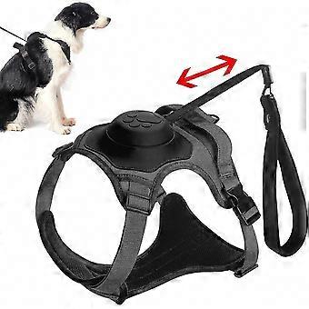 Adjustable Dog Harness with Control Handle & Reflective Vest, 2-in-1 No-Pull Design