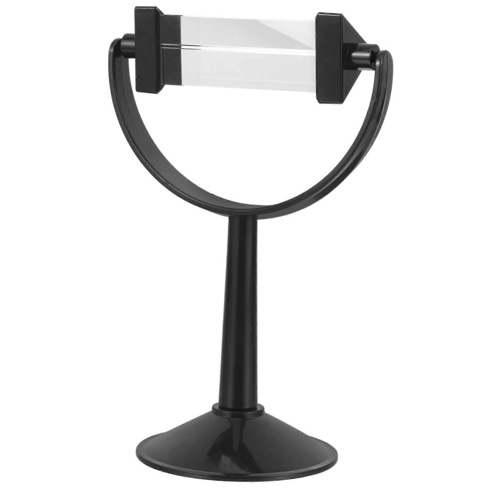 Optical Glass Triangular Prism with Stand for Physics Light Refraction and Science Teaching