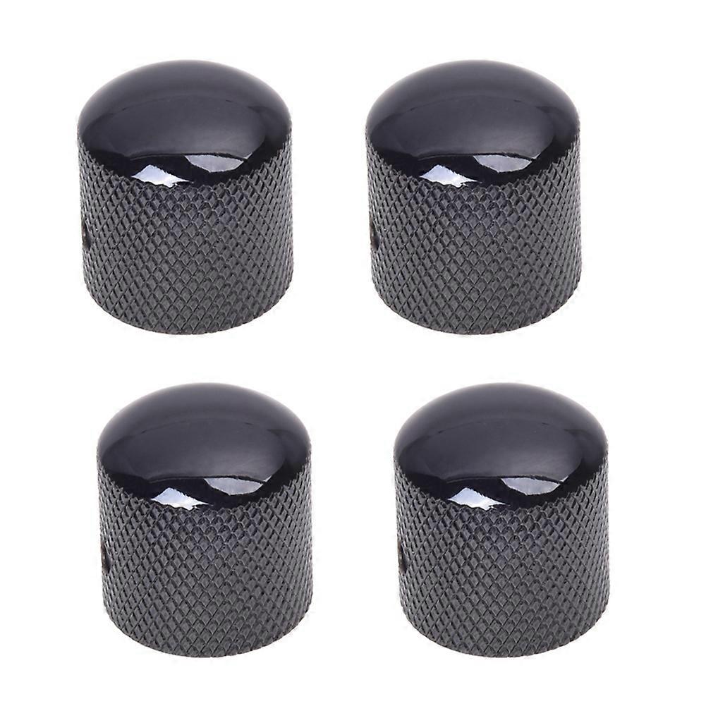 4X Black Electric Guitar Volume Tone Control Knob