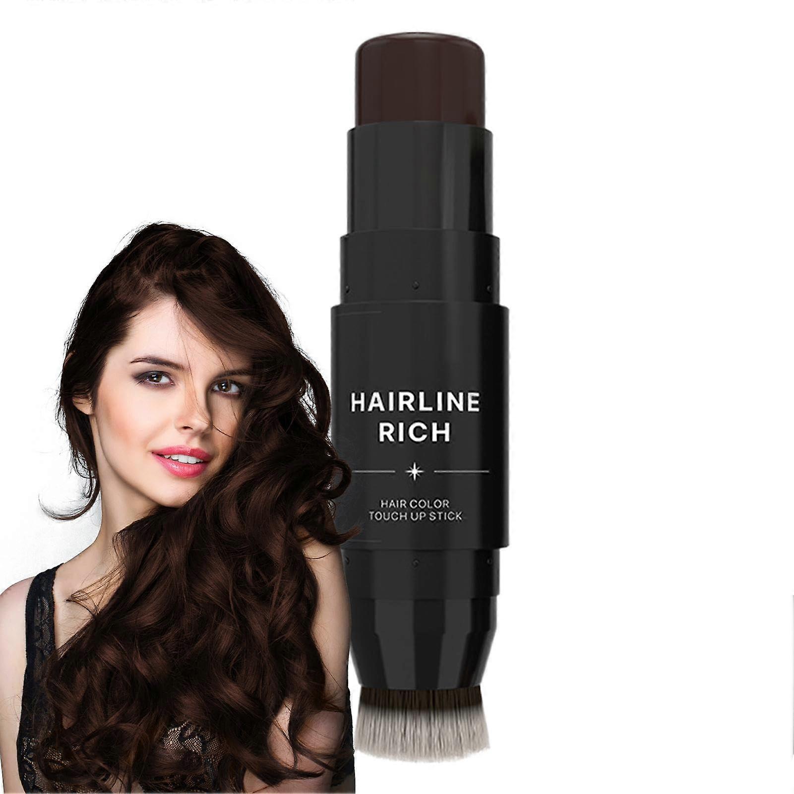 Root Touch Up Stick Double Ended Hairline Concealer with Natural Looking Water Resistant Coverage