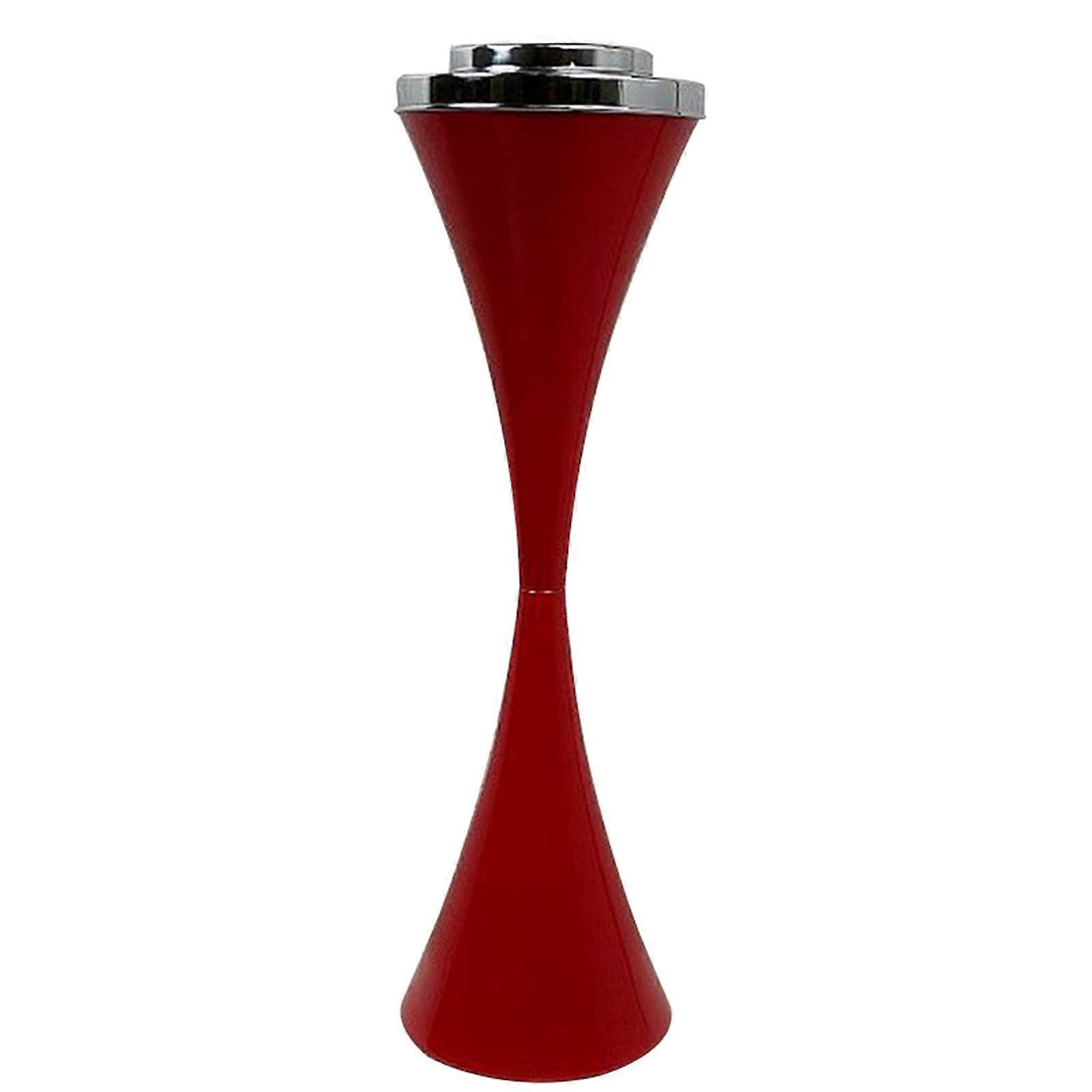 Standing Ashtray with Push Button, Windproof Outdoor Cigarette Holder, Retro Iron Freestanding Design