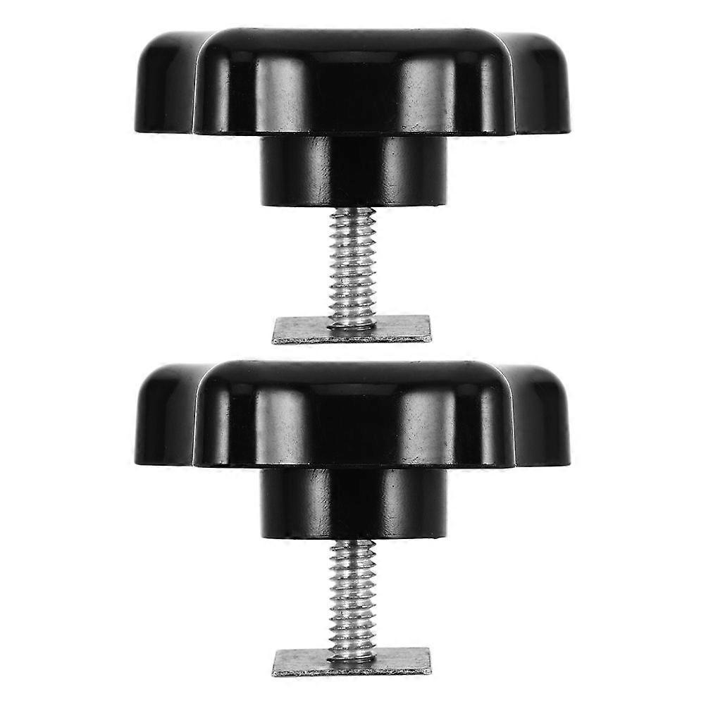 2pcs Star Threaded Knobs: Star Shaped RV Awning Support Knob with M6 Thread & Square Washer - Camper Awning Support Hardware