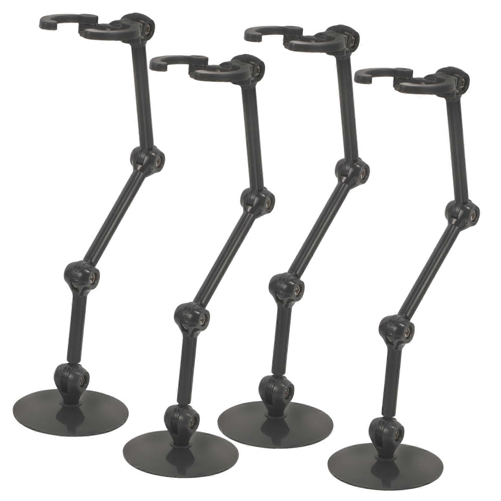 4PCS Adjustable Action Figure Stand with Stable Base for Dolls and Collectible Models