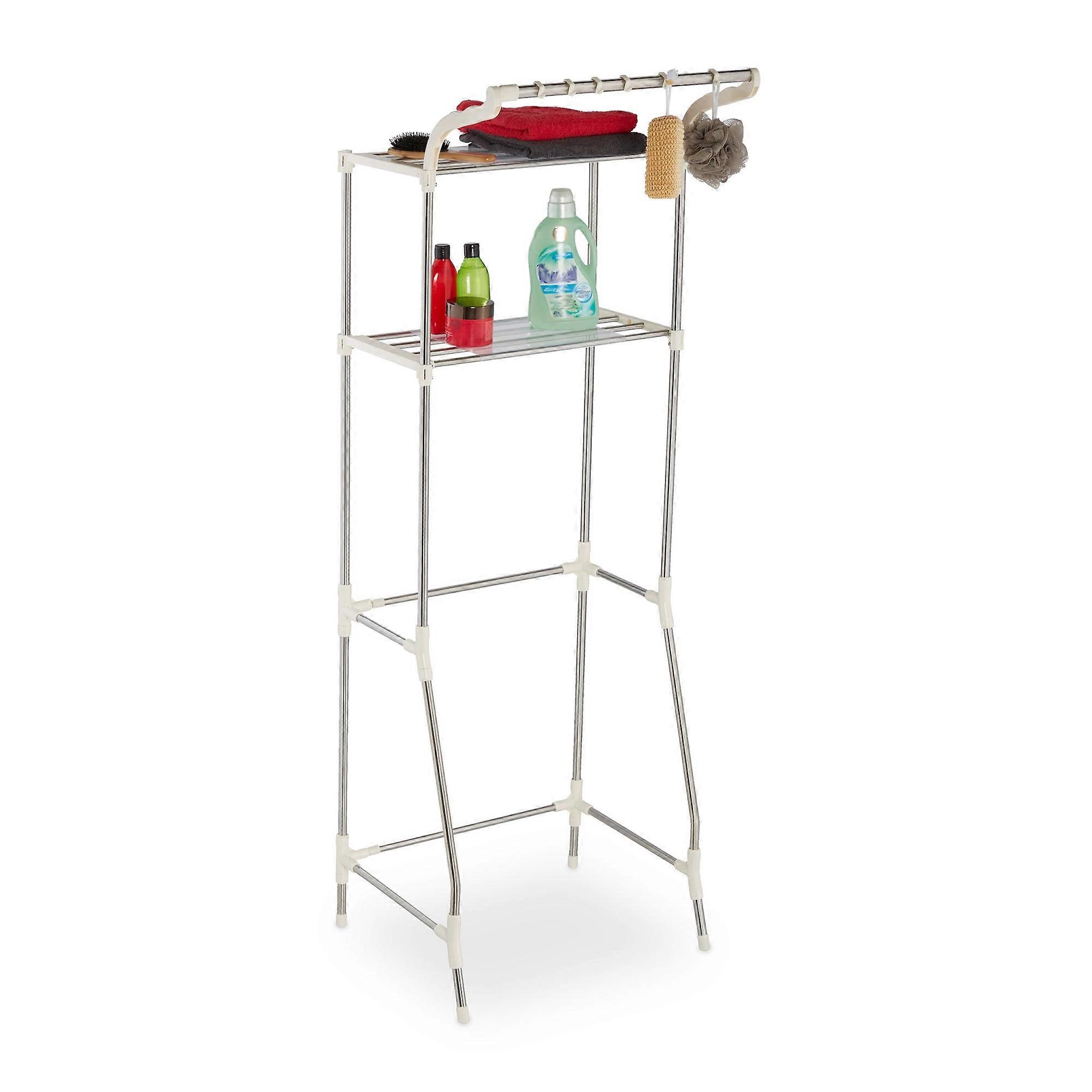 Pull-out washing machine shelf