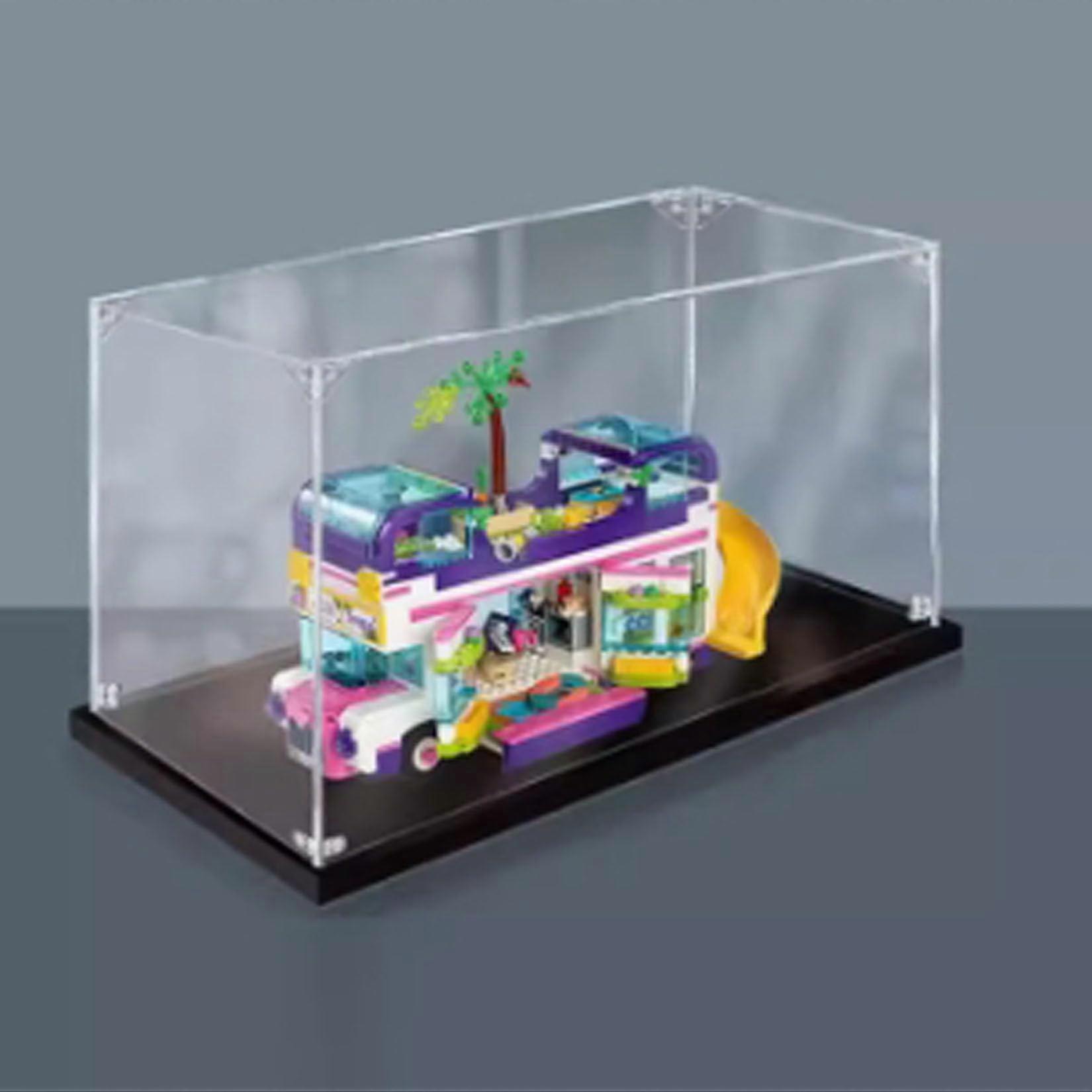 Acrylic Display Case for  Friendship Bus 41395, Dustproof UV Shield Clear Showcase 3mm