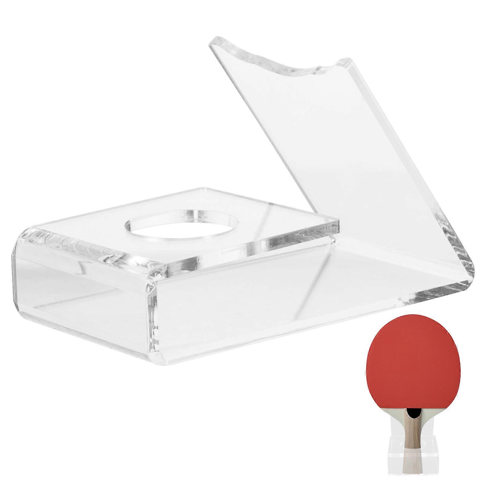 Clear Acrylic Ping Pong Paddle Holder for Table Tennis Display