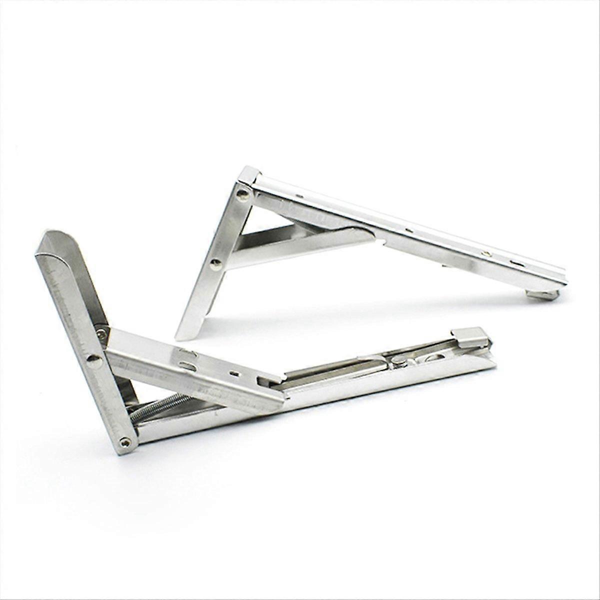 1 Pair of Stainless Steel Triangular Brackets, Shelf .