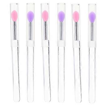 Silikon-Lippenpinsel, 6-teilig, für gleichmäßiges Lippen-Make-up und Farbverläufe