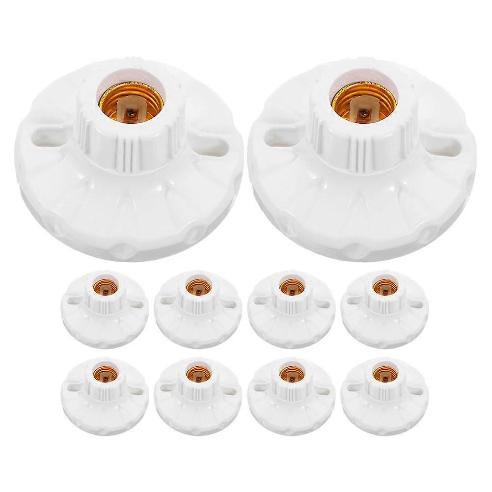 E27 Light Bulb Socket Lamp Holder for Lamp Use 10Pcs Bakelite Copper Set