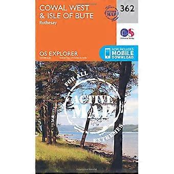 OS Explorer kart aktiv (362) Cowal vest og Isle of Bute (OS Explorer aktive kart)