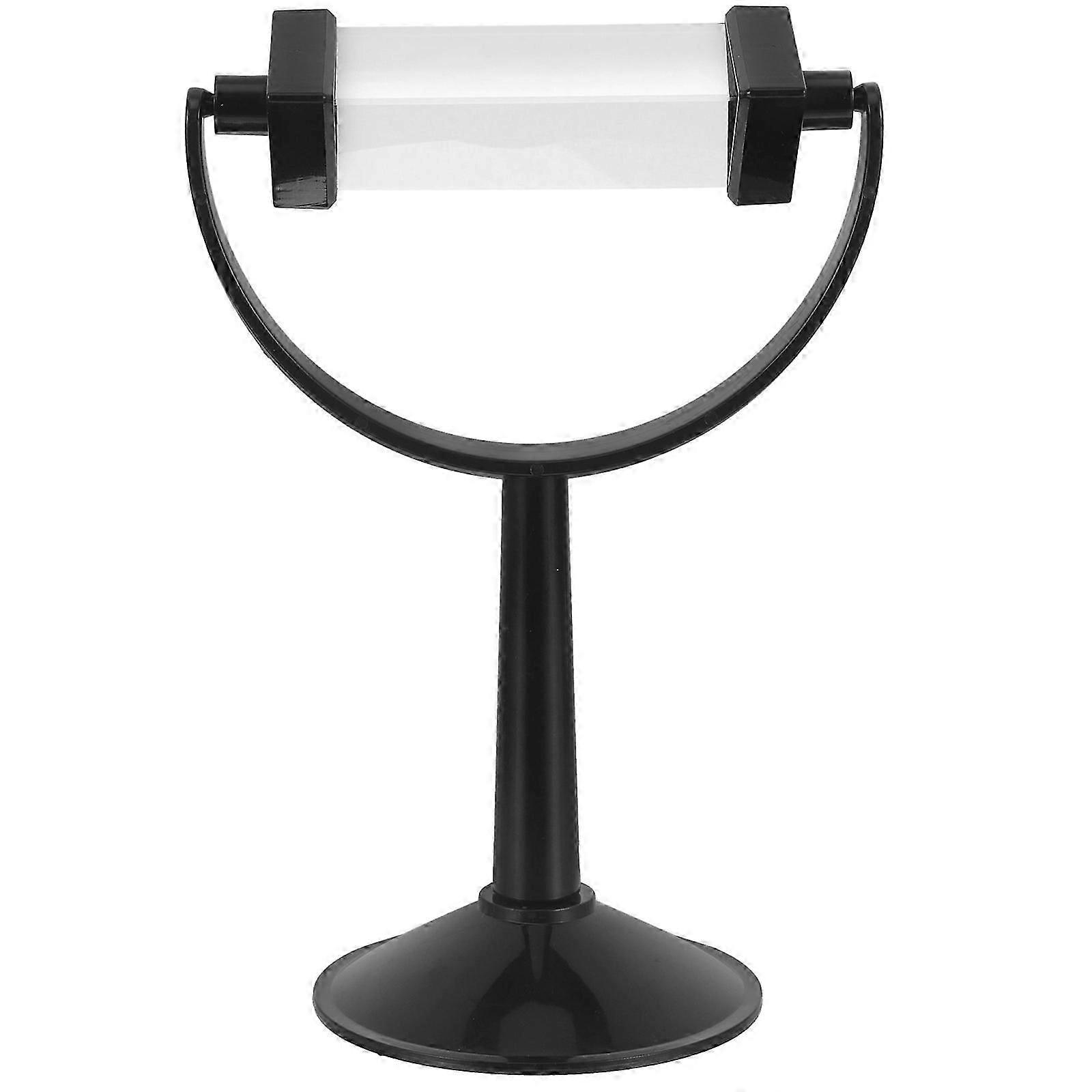 Optical glass triangular prism, a triangular prism used in physics teaching and for spectral research, with a stand.