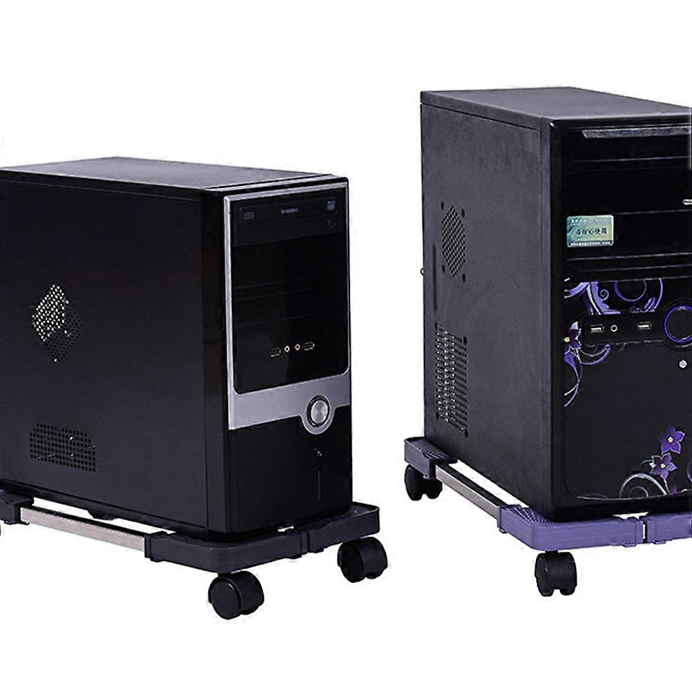 Mobile CPU Stand Movable Host Rack Office Computer Tower Holder with Wheels