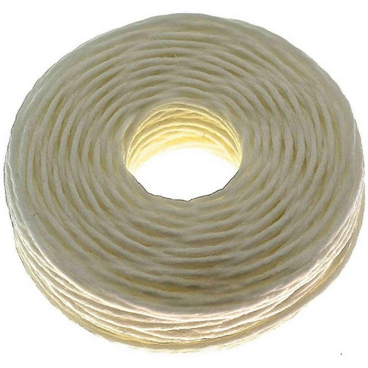 Craft Sha Thick Hand Stitching Thread Waxed Polyester White 20m Cord for Sewing