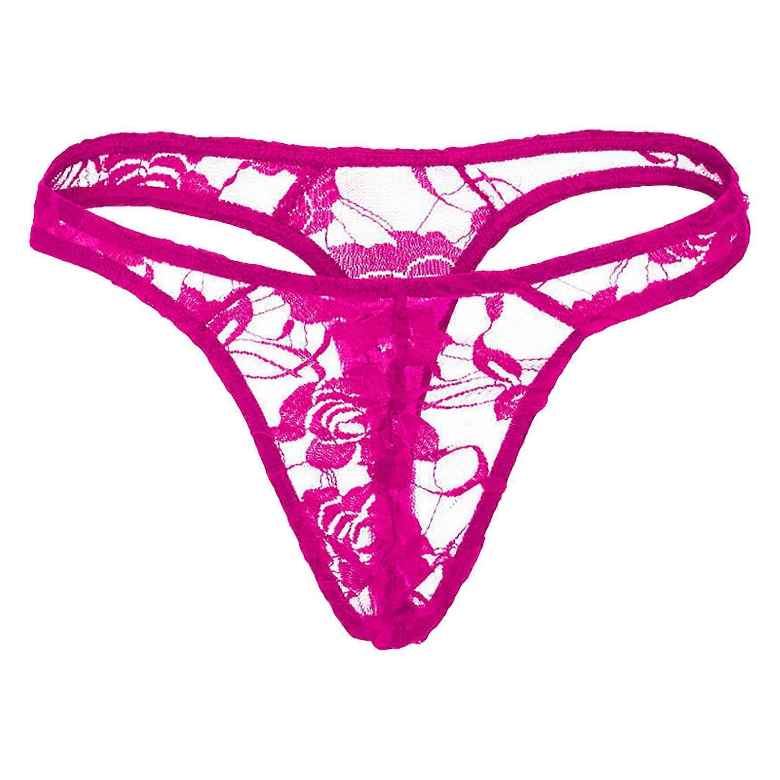 Transparent Lace Thong G-String Underwear for Men