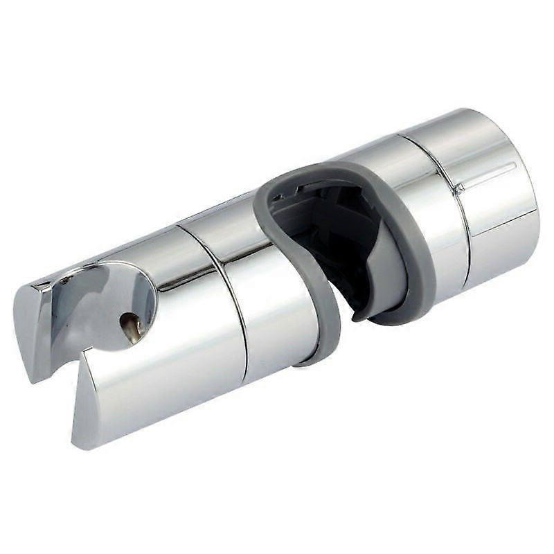 Replaceable Silver Handheld Shower Head Holder, 18-25mm Diameter Adjustable, ABS Chrome Plated