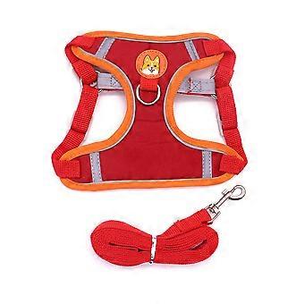 Pet harness, cat and dog anti-escape leash, dog vest style dog leash, large dog anti-explosion chest harness