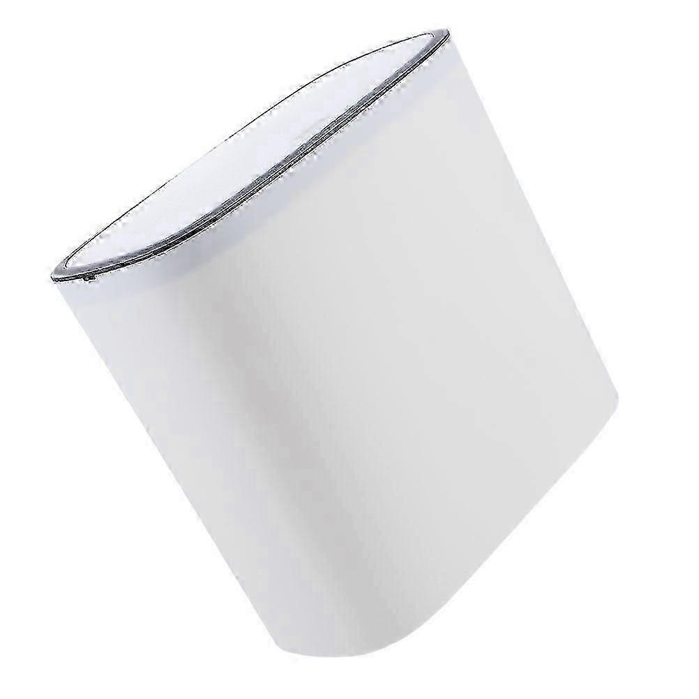 White Lidded Press-Type Plastic Trash Can for Household Use