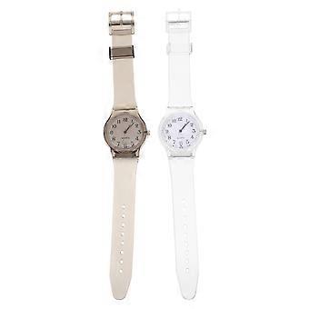 Montre enfant en plastique pour écoliers, idéale pour faire du sport (lot de 2, couleurs assorties).