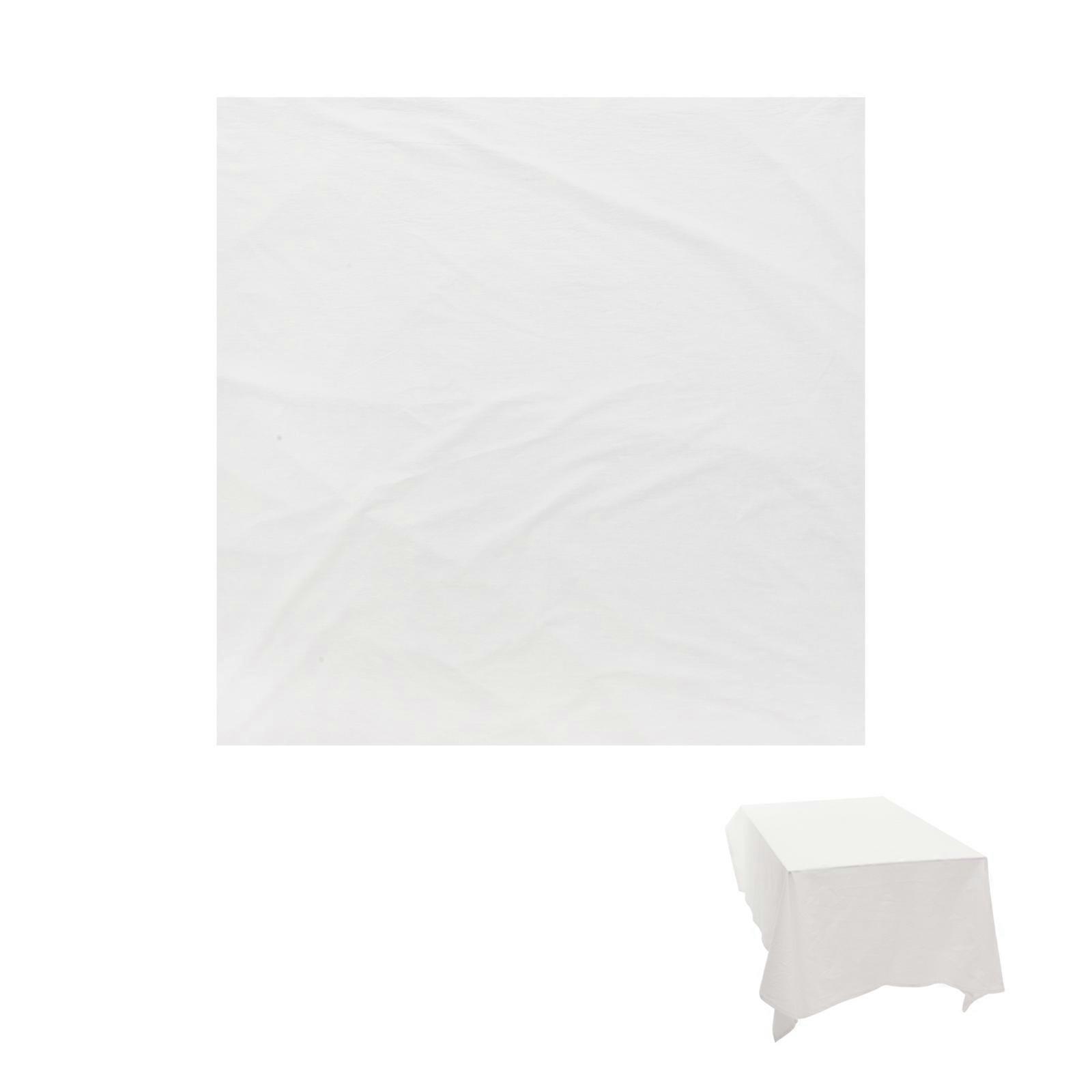 White Multi-Function Tablecloth for Party 2Pcs Decorative Table Cover