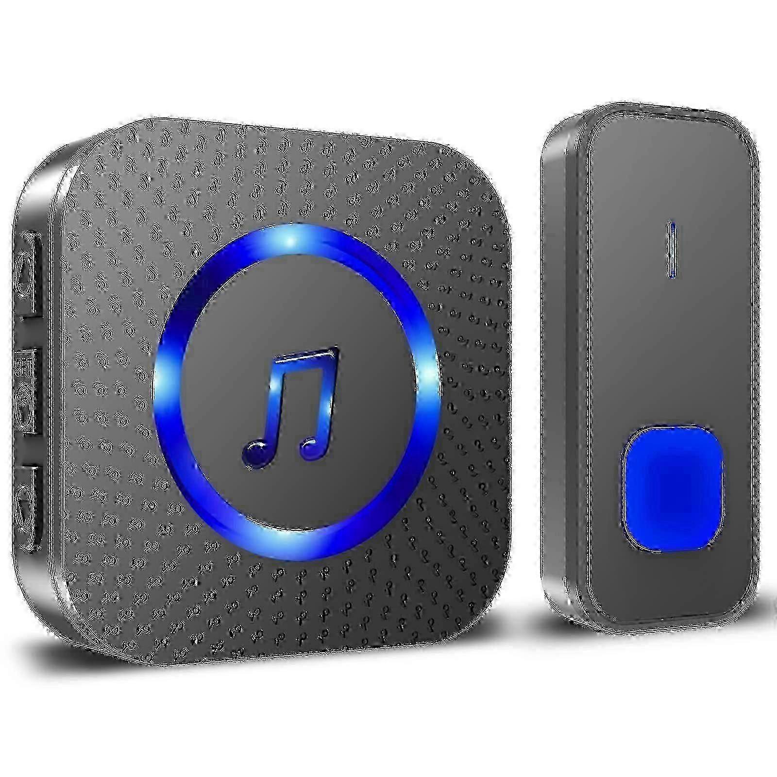Wireless doorbell kit, 400-meter effective range, 55 ringtones