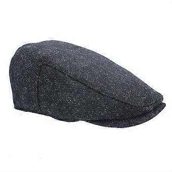 Selby Twill Tweed Flat Cap ZH274 Raven