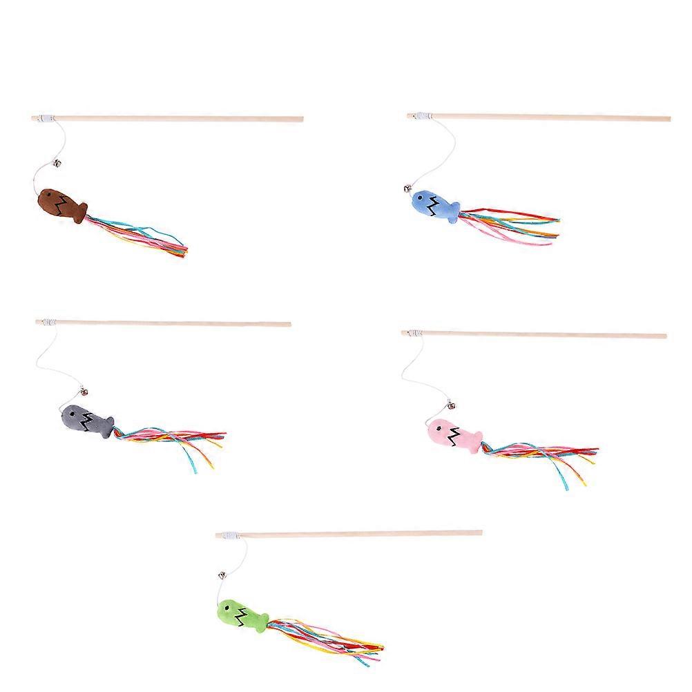 Catnip Cat Stick Cat Teasing Stick for Pet Use 5Pcs Assorted