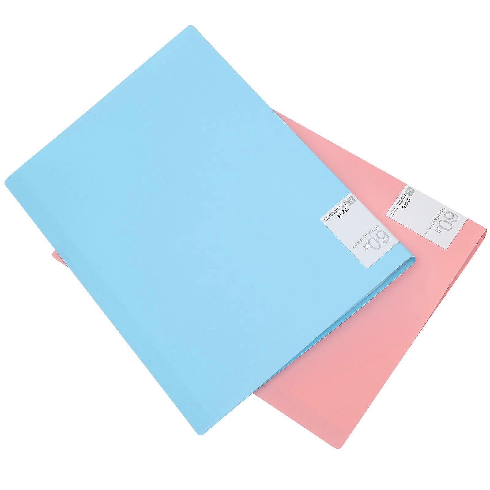 Document Storage 2Pcs Painting Storage Book Plastic Folder Organizer