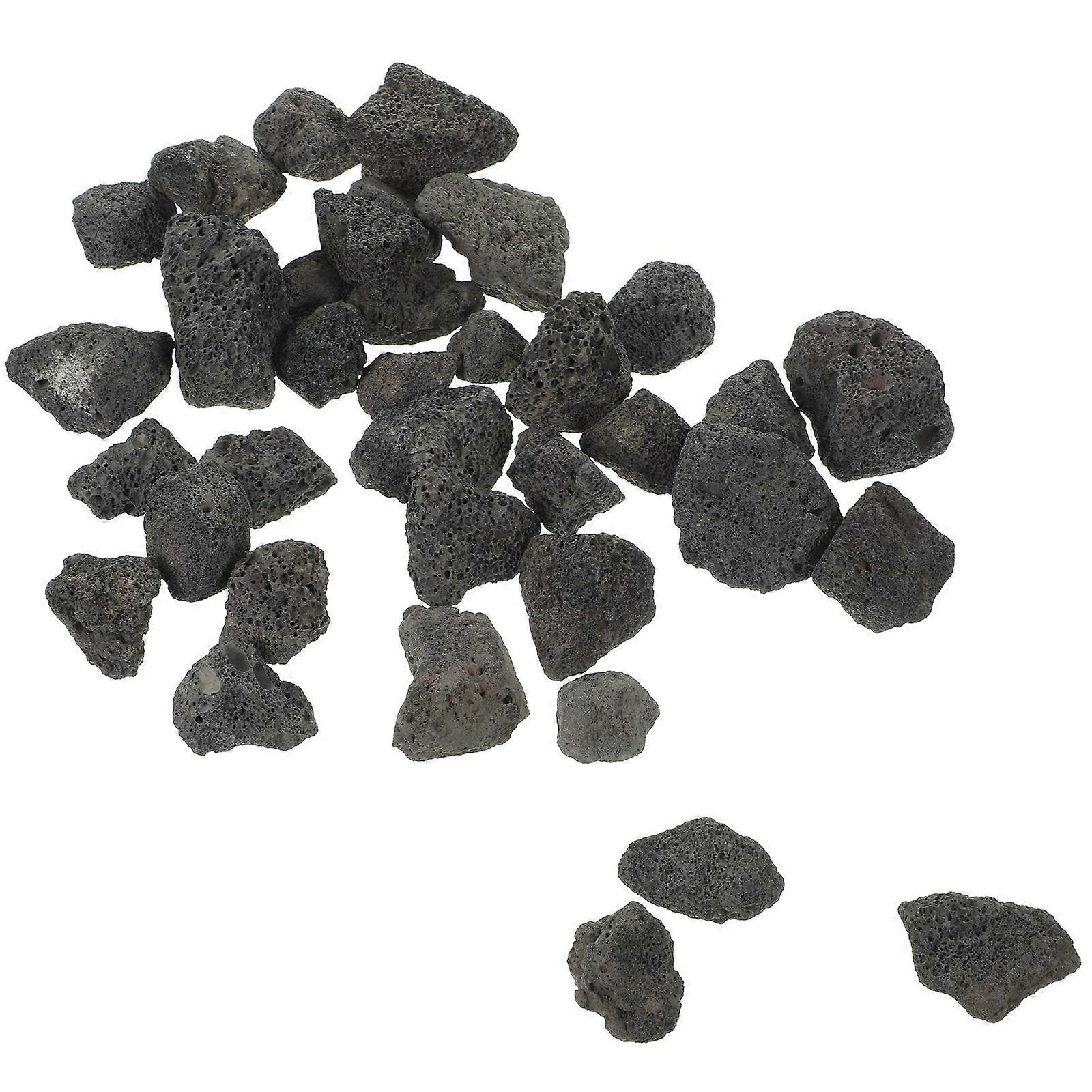 Black Volcanic Stone Aromatherapy Stone for Decor 1Pack