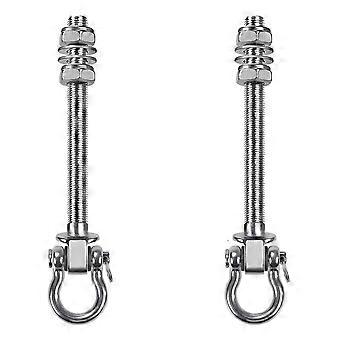 Suporte de balanço reforçado com rolamentos, adequado para materiais de madeira e metal. Ideal para suspender redes e balanços.
