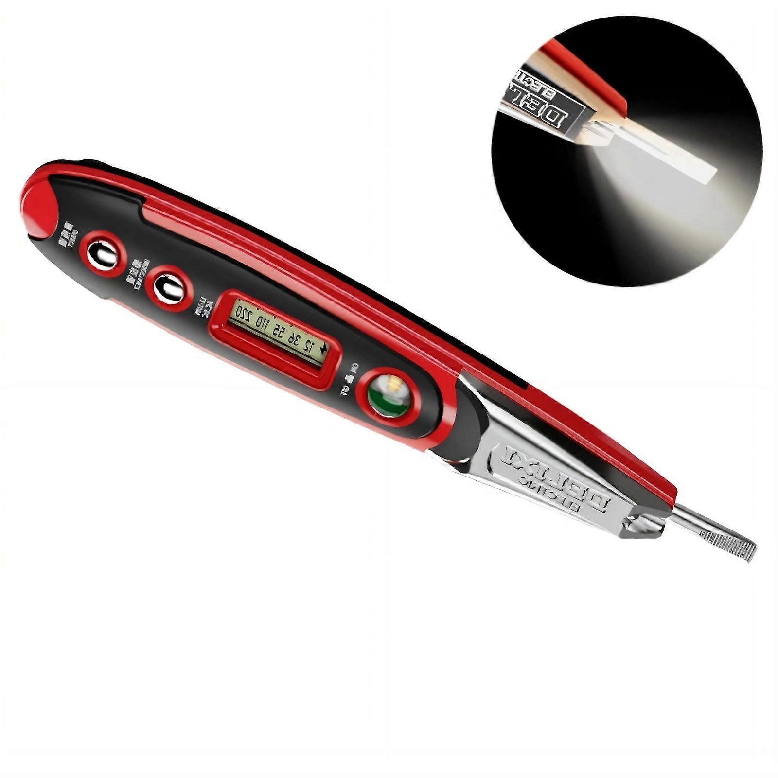 Accurate Digital Display Voltages Tester Meter Measuring 12V to 250V for Electricians Home Users and Repair Scenario Multicolor