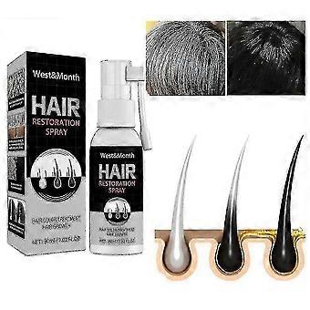 Serum gegen graues Haar, Anti-Haarausfall-Haarwuchsspray, Anti-Weißhaar-Spray, Weißhaar-Reparaturspray, Schwarzes Haarserum, Neuheit S06
