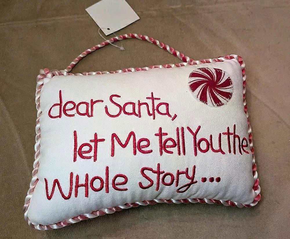 NWT Dear Santa Pillow, 2012
