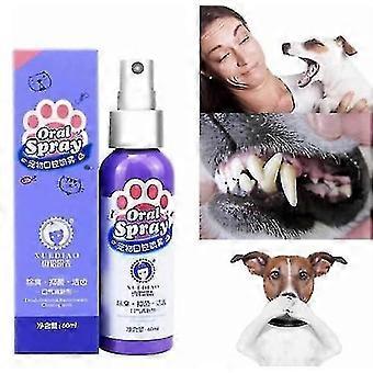 Husdjursspray för hundar, munvård, dålig andedräkt, tandrengöring, andedräktsfräschare, plackborttagare