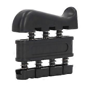 4pcs 7LB Finger Strengthener Improve Dexterity Reduce Pressure Adjustable Finger Exerciser for Musician Black FO