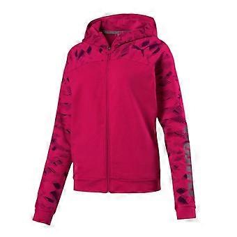 Puma Womens/Ladies Urban Logo Quarter Zip Sports Full Zip Hoodie
