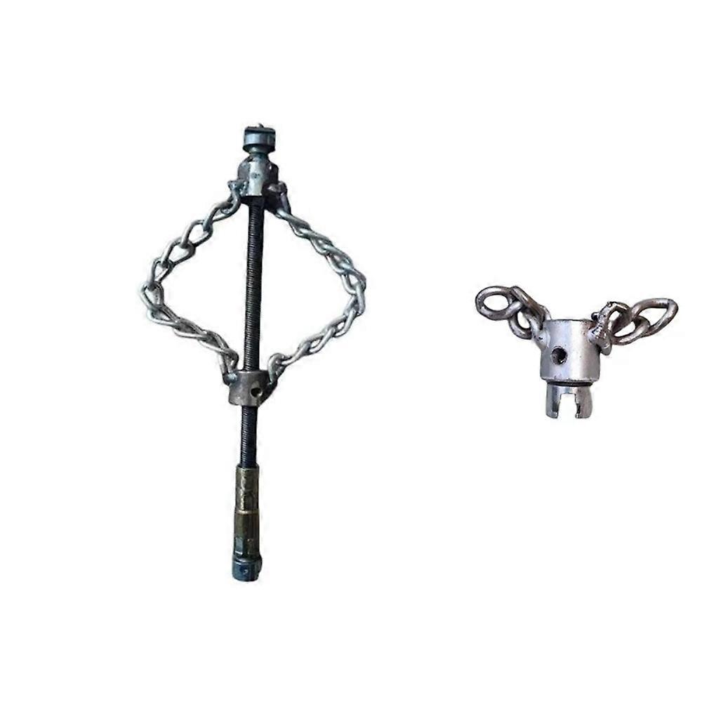 Push-Type Flex-Shaft Sewer Descaling Chain 16mm Spring Multi-Purpose Pipe Dredging Tool Adjustable