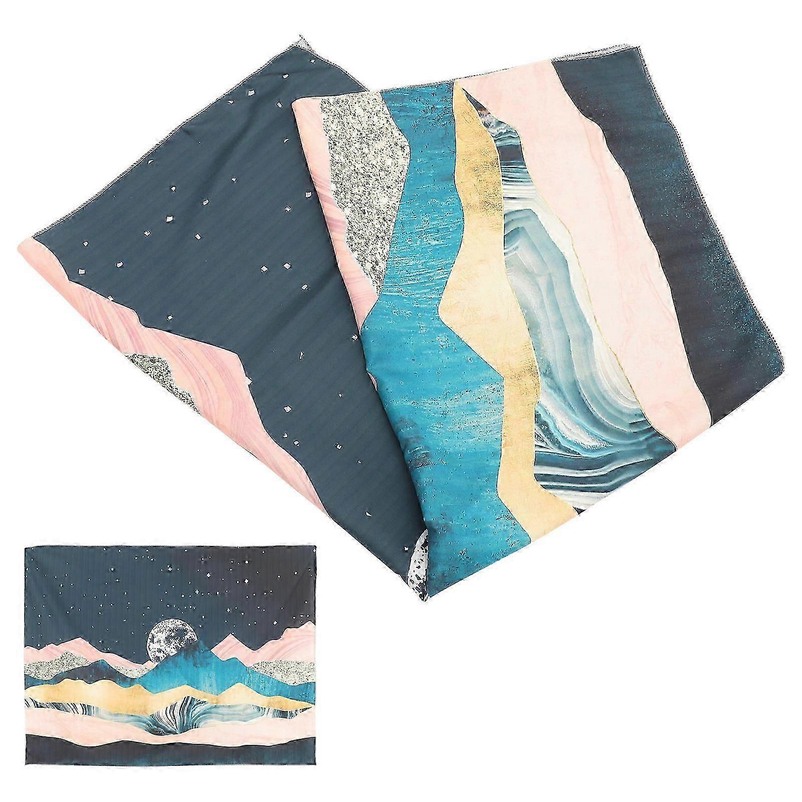 3Pcs Polyester Wall Tapestry, Mountains Range Pattern, Home Room Decor