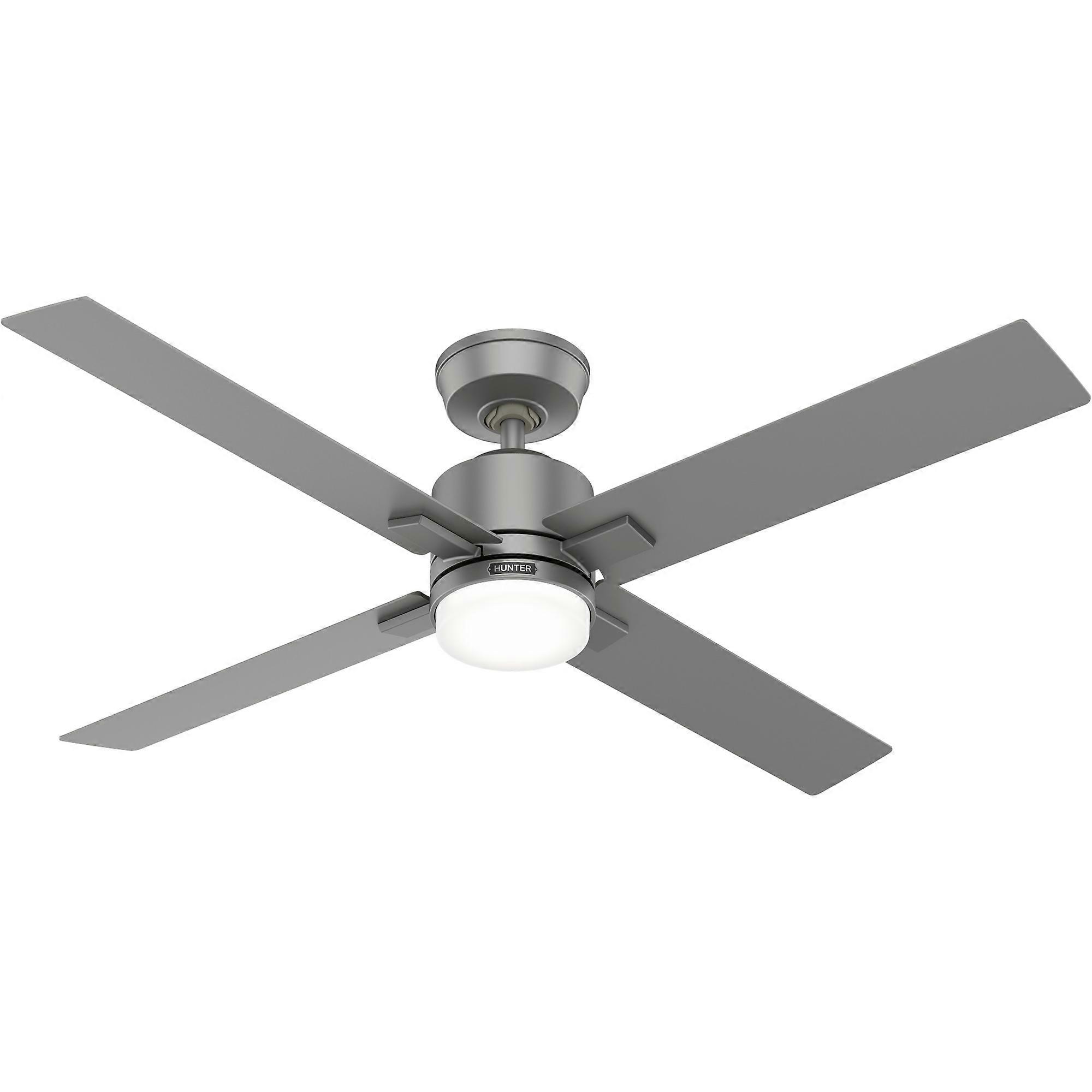 Ventilatore da soffitto DC Mila Silver con LED e telecomando