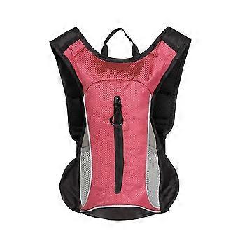 Pink Hydration Backpack with 2L Water Bladder for Cycling and Running, Ergonomic Fit and MultiPocket Design