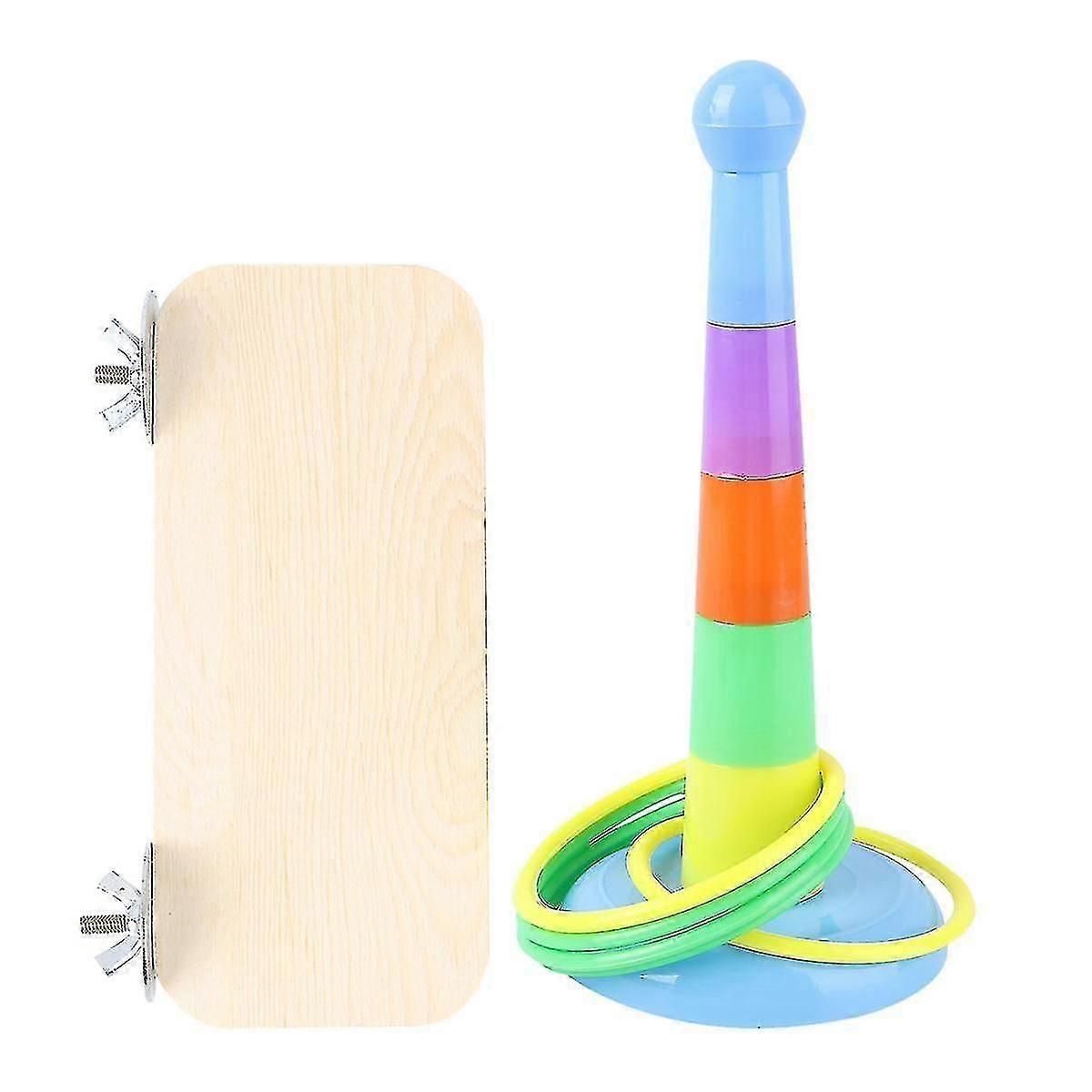 1 Set Parrot Bird Toy Combination Kit Set Loop Springboard Interactive Toy