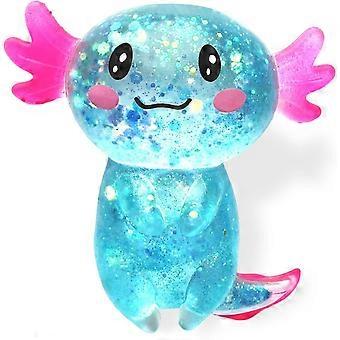 Axolotl Squishy Stress Relief Toy Glitter Fidget Toys Cute Malt Sugar Axolotl Toy Fidget T