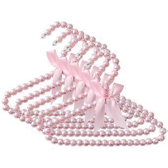 Baby Clothes Hangers Small Pearl Hangers for Nursery 15Pcs Pink