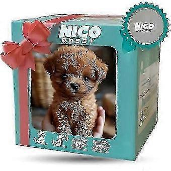 2025 Nico Robot Dog, mijn realistische robotpuppypop, schattig interactief pluche speelgoed dat zich gedraagt als een echte puppy