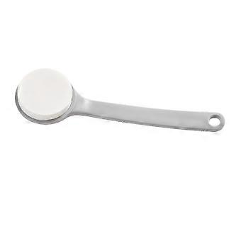 Long Handle Exfoliating Shower Brush for Back and Body, Gentle PVA Sponge Body Brush, Easy Hang Storage, Grey