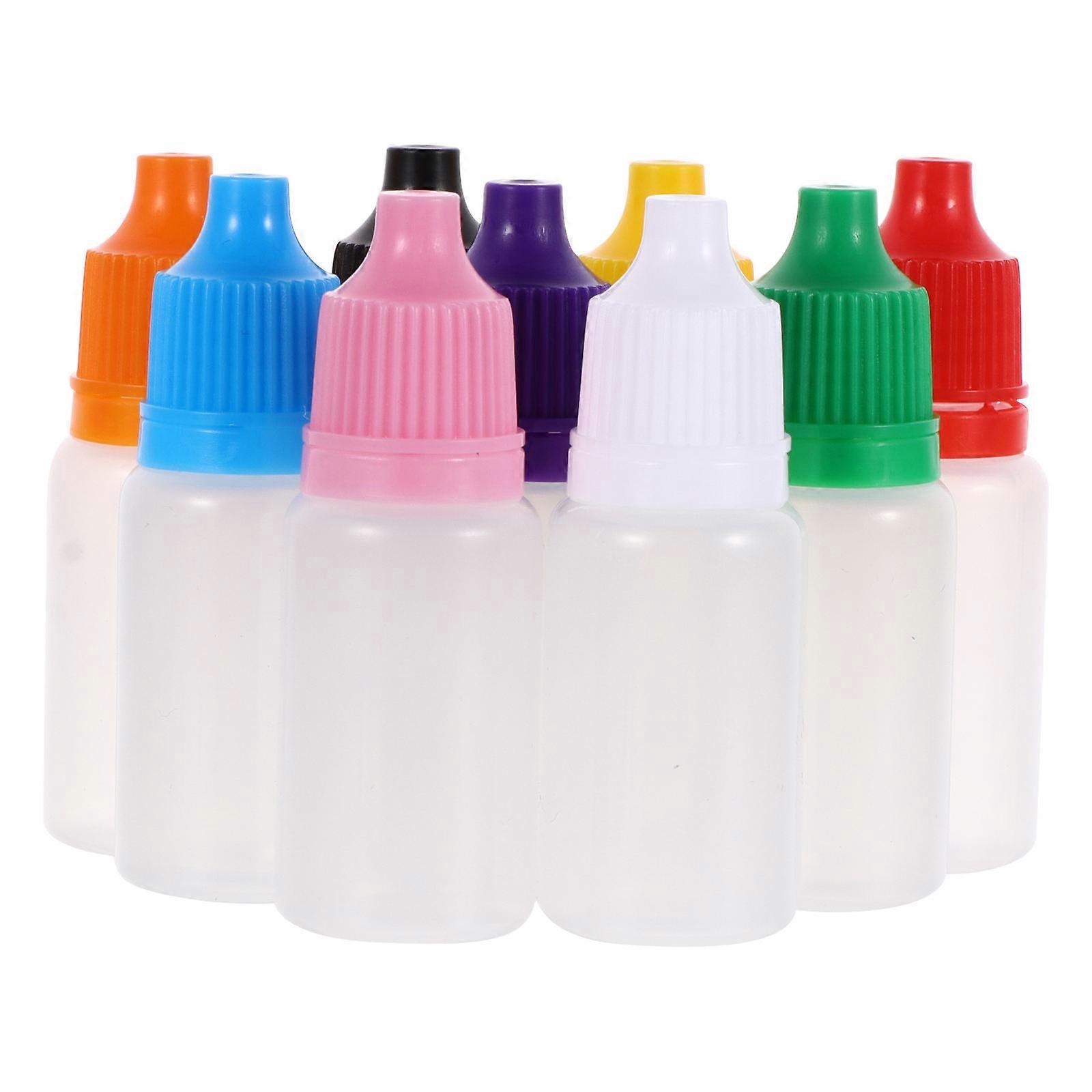 50pcs Eye Liquid Empty Dropper Bottles Translucent Squeezable Dropper Bottle